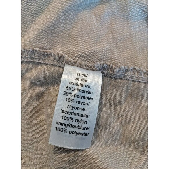 Maurices Jacket Womens Size Small Linen Blend Floral Lace - Picture 6 of 10